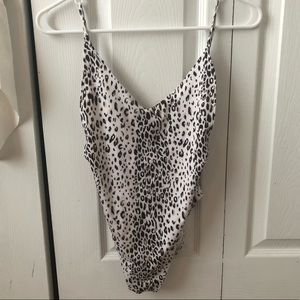 H&M Leopard One Piece - Size 4